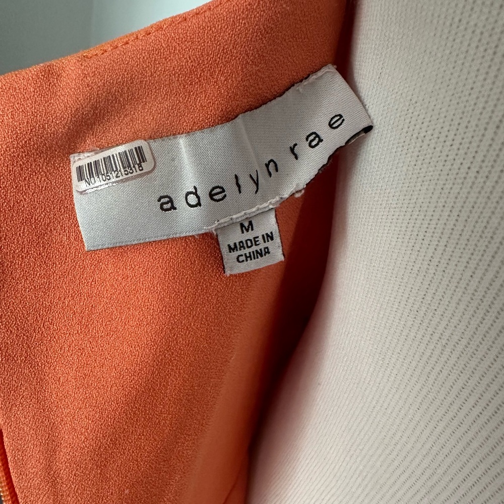 Adelyn Rae Asymmetrical Orange Dress - Picture 8 of 8